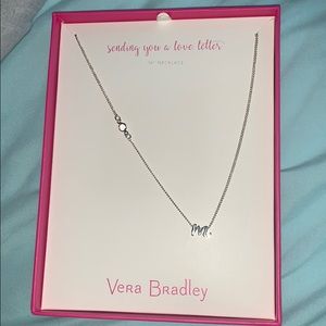 Vera Bradley Silver “M” Necklace